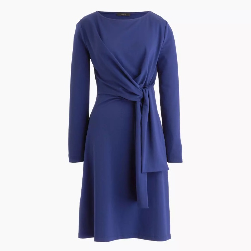 Jcrew Drapey Tie Wrap Dress